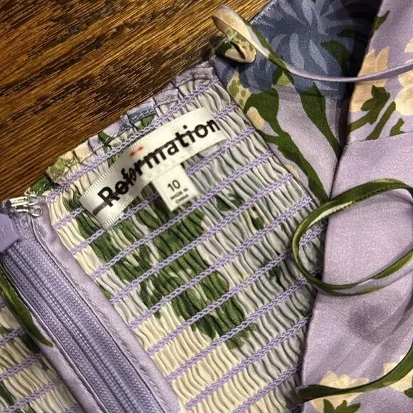 Reformation Frankie Silk Dress by Anthropologie - Picture 7 of 8